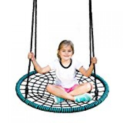 Sorbus Spinner Swing – Kids Indoor/Outdoor Round Web Swing – Great for Tree, Swing Set, Backyard, Playground, Playroom – Accessories Included   568497060